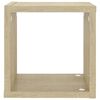vidaXL Wall Cube Shelves 6 pcs Sonoma Oak 22x15x22 cm