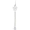 vidaXL Garden Post Light E27 120 cm Aluminium White