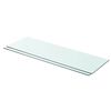 vidaXL Glass Panel | Set of 2 | Clear | Tempered glass | 80x25 cm | Glass Shelf