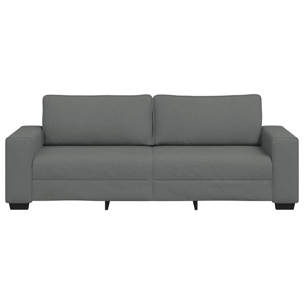 vidaXL 3-Seater Sofa&nbsp;Dark Grey 220x77x82 cm Fabric