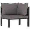 vidaXL 8 Piece Garden Lounge Set with Cushions Poly Rattan Anthracite