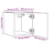 vidaXL Wall Mounted TV Cabinets 4 pcs High Gloss White 30.5x30x30 cm
