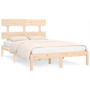 vidaXL Bed Frame | Natural Wood | Solid Pine Wood | Super King | Sturdy