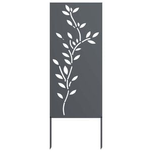 vidaXL Garden Privacy Screen Anthracite 50 x 140 cm Cold-rolled steel