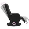 vidaXL Massage Recliner Chair with Footrest Black Velvet
