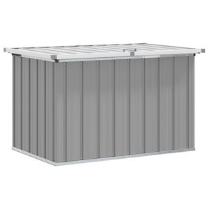 vidaXL Garden Storage Box Grey 109x67x65 cm