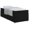 vidaXL Bed Frame with Mattress Black 90 x 190 cm Fabric