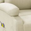vidaXL Massage Chair Cream Faux Leather