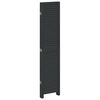 vidaXL Room Divider&nbsp;5 Panels Black Solid Wood Paulownia