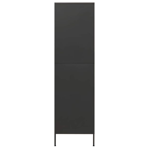 vidaXL Wardrobe Anthracite 90x50x180 cm Steel