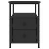 vidaXL Bedside Cabinets 2 pcs Black 34x35.5x50 cm Engineered Wood