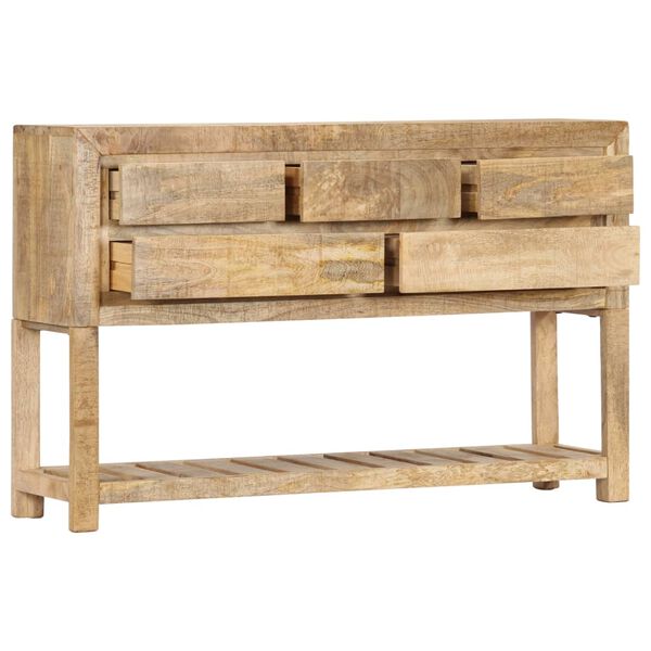 vidaXL Sideboard 120x30x75 cm Solid Mango Wood
