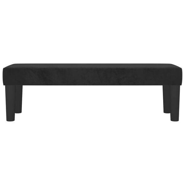 vidaXL Bench Black 100x30x30 cm Velvet