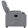 vidaXL Recliner Chair Light Grey Fabric