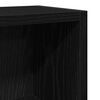 vidaXL CD Cabinets 2 pcs Black Oak 21x16x93.5 cm Engineered Wood