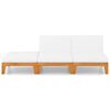 vidaXL 3 Piece Garden Lounge Set with Cushions Solid Acacia Wood