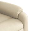 vidaXL Massage Recliner Chair Cream Fabric