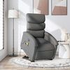 vidaXL Stand up Massage Recliner Chair Dark Grey Fabric