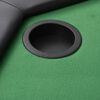 vidaXL 8-Player Folding Poker Table 2 Fold Octagonal Green