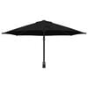 vidaXL Garden Parasol Black and Black 248 x 248 x 148 cm