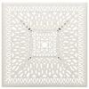 vidaXL 3 Piece Bistro Set Cast Aluminium White
