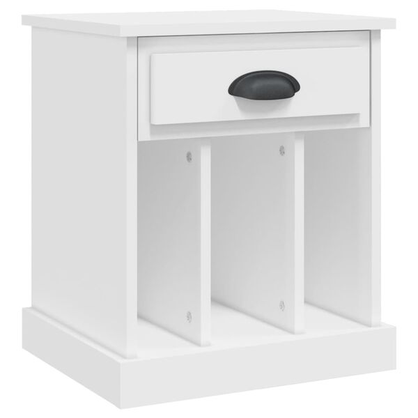 vidaXL Bedside Cabinet White 43x36x50 cm