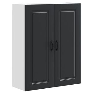 vidaXL Dishwasher Panel Kalmar Black 80 x 31 x 100 cm Engineered Wood
