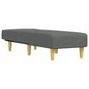 vidaXL Chaise Longue Dark Grey Fabric