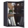 vidaXL 4 Piece TV Cabinet Set High Gloss Grey Engineered Wood