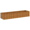 vidaXL Garden Raised Bed 386 x 100 x 69 cm Galvanised Steel