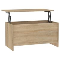 vidaXL Coffee Table Sonoma Oak 102x55.5x52.5 cm Engineered Wood