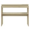vidaXL Console Table Sonoma Oak 102x30x80 cm Engineered Wood
