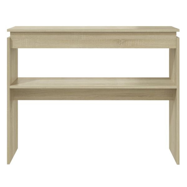 vidaXL Console Table Sonoma Oak 102x30x80 cm Engineered Wood
