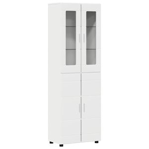vidaXL Highboard with Shelf White 60 x 35 x 182 cm Engineered Wood