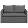 vidaXL Sofa Dark Grey 136 x 82 x 85 cm Fabric