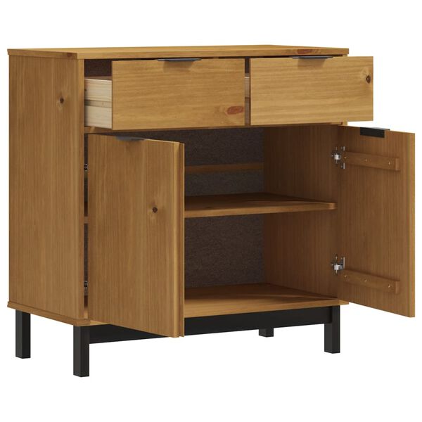 vidaXL Sideboard FLAM 80x40x80 cm Solid Wood Pine