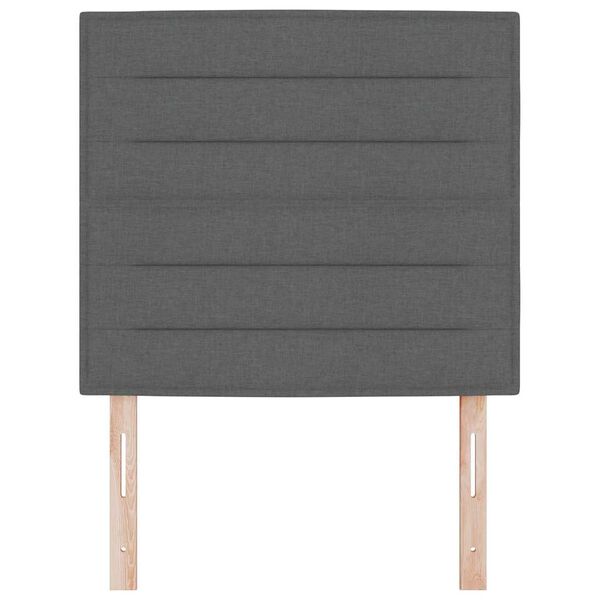 vidaXL Headboard with Headboard Dark Grey 80 cm Faux Leather