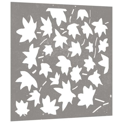 vidaXL Garden Wall Decoration 55x55 cm Corten Steel Maple Leaf Design