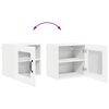vidaXL Kitchen Cabinet with Shelf High Gloss White 40 x 31 x 40 cm