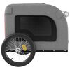 vidaXL Pet Bike Trailer Red and Grey Oxford Fabric&Iron