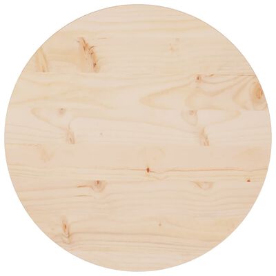 vidaXL Table Top Ø50x2.5 cm Solid Wood Pine