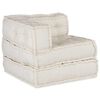 vidaXL Modular Sofa Unit Cream 70x70x54 Fabric