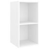 vidaXL Wall-mounted TV Cabinets 4 pcs White Engineered Wood