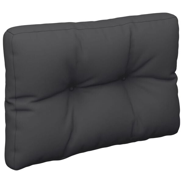 vidaXL Pallet Cushion Black 50x40x12 cm Fabric