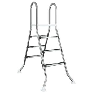 vidaXL Above Ground Pool Ladder 100 cm 3-Step Stainless Steel 304
