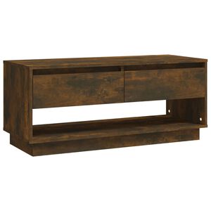 vidaXL TV Cabinet Smoked Oak 102x41x44 cm Engineered Wood