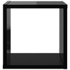 vidaXL Wall Cube Shelves 4 pcs High Gloss Black 26x15x26 cm