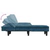 vidaXL L-shaped Sofa Bed Dark Grey 255x140x70 cm Velvet