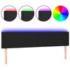 vidaXL LED Headboard Black 160 cm Faux Leather