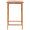 vidaXL 3 Piece Bar Set Solid Teak Wood
